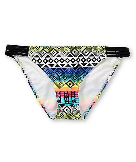 Malibu Tribal Weave Side Strap Bikini Bottom Zumiez