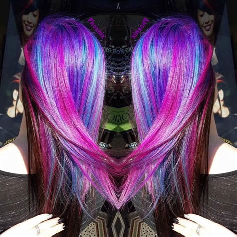 Vivids Bright hair Crazy colour Purple hair Blue hair Pink hair Unicorn hair Hair Hair salon 