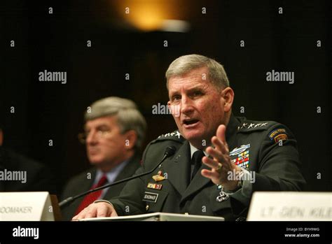 Gen Peter Schoomaker The Us Army Chief Of Staff Testifies At A
