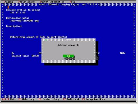 Error objects are thrown when runtime errors occur. Support | Unknown error 32 when uploading a ZENworks zmg image