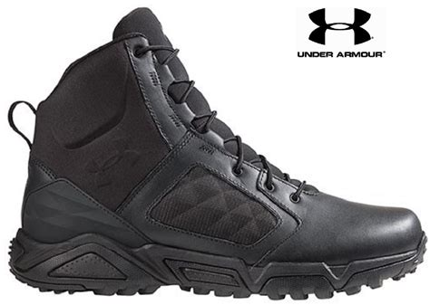 Under Armour Side Zip 20 Tactical Boots Mens 7 Black Ua Lightweigh