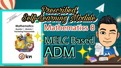 Prescribed Self Learning Module In Mathematics 8 Melc Based And Adm