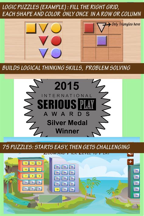 Solve logic puzzles anywhere, anytime, on your mobile tablet device! Math is easier, fun with logic. Logic puzzles app for iPad ...
