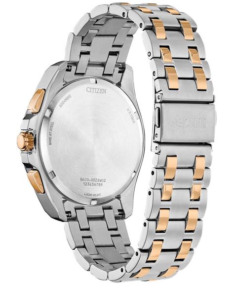 Citizen Eco Drive Mens Chronograph Classic Two Tone Stainless Steel