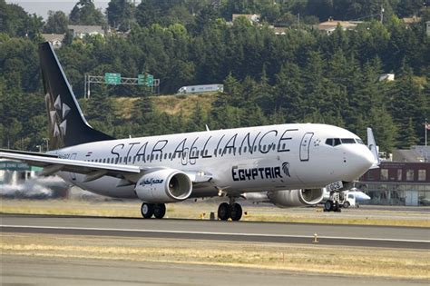 Egyptair 737 800 Deliverd In Star Alliance Livery