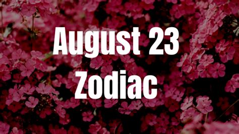 August 23 Virgo Zodiac Sign Horoscope