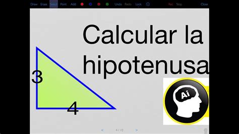 Como Calcular La Hipotenusa En Un Triángulo Rectángulo Youtube