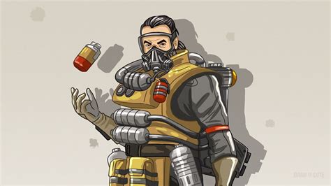 How To Draw Caustic Apex Legends On Behance With Images