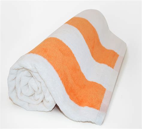 30x60 Terry Beach Towels Cotton Velour Cabana Stripe