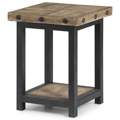 Wynwood, A Flexsteel Company Carpenter Chair Side Table with Square