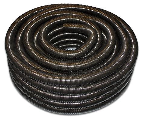 40mm Corrugated Black Pvc Flexible Pond Hose And Ducting 30 Metre