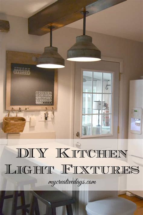 Kitchen island lighting ideas have become. DIY Kitchen Light Fixtures {Part 2} - My Creative Days