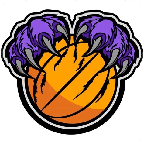 Panther Claws Basketball Vector Clipart Panther Claws