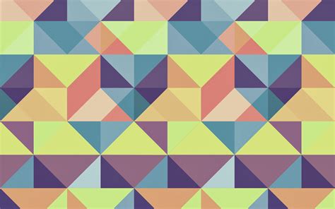 Vp26 Abstract Polygon Art Pattern Rainbow Triangle Wallpaper