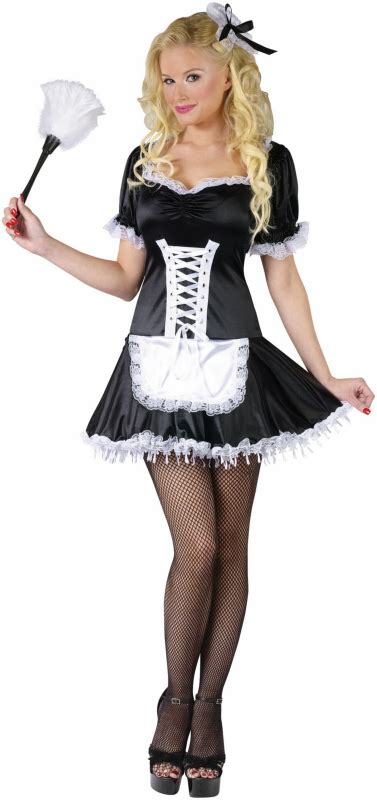 Lacy French Maid Adult Plus Costume [sexy Costumes Sexy Couple Costu] In Stock About