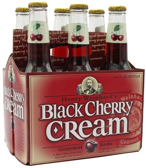 Henrys Black Cherry Cream Gourmet Soda 12 Oz Bottles Shop Soda At H E B