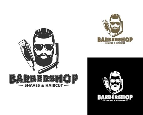 Set Of Barbershop Logo Vector Elegant Barber Logo 16348164 Vector Art
