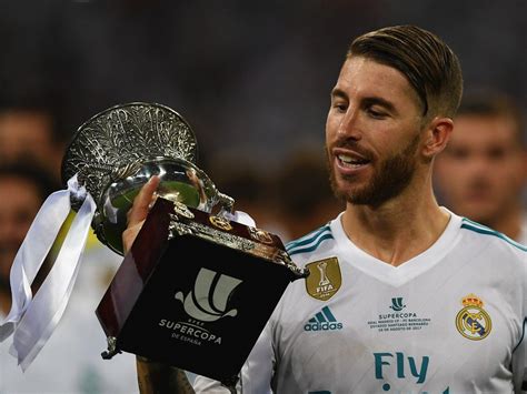 Sergio Ramos Real Madrid V Barcelona Supercopa De Espana Final 2017