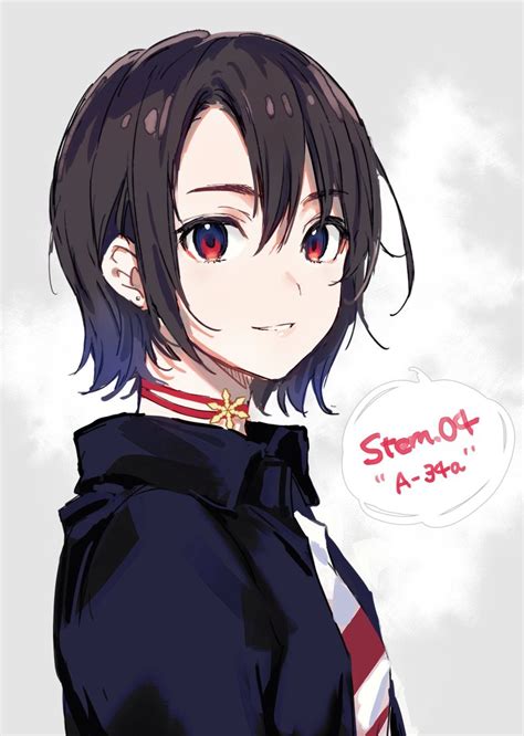 Anime Girl Oc With Short Hair Gambaran