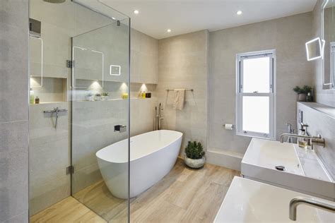 I would like it tiled with thermostatically controlled underfloor heating. Scandi Style Ensuite in Thames Ditton | Bathroom Eleven