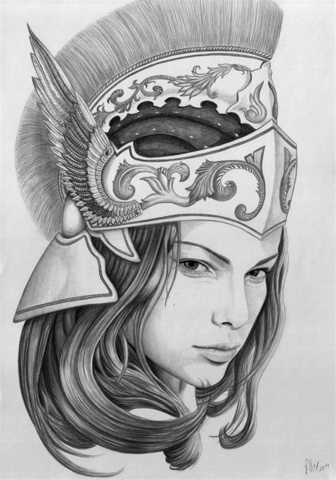 Athena By Alexlehner Greek Goddess Tattoo Greek Mythology Tattoos