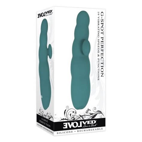 Evolved G Spot Perfection Rechargeable Silicone Vibrator Green Sex