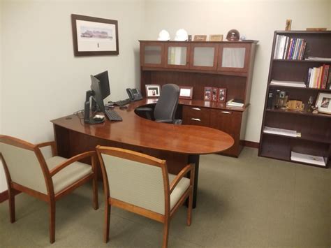 Used Office Desks 8x6 U Shape By Kimball At Furniture Finders