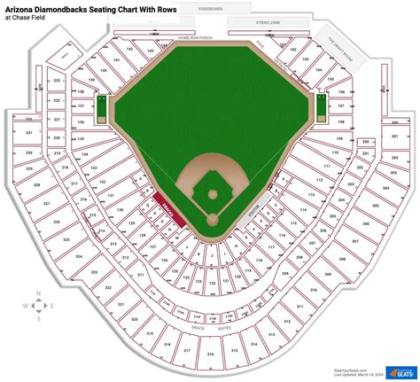 Chase Field Seating Chart With Seat Numbers Awesome Home