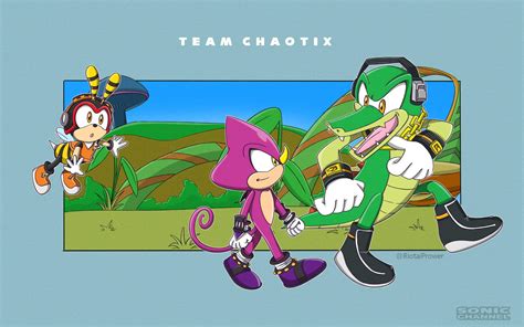 Team Chaotix Sonic Channels Style Sonic The Hedgehog Amino