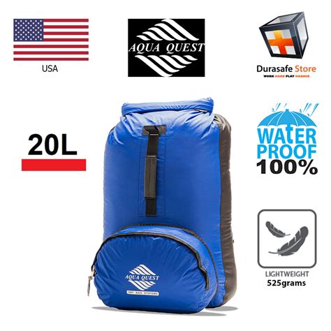 Aqua Quest Himal 100 Waterproof 20l Backpack Blue Red Camo Durasafe Shop