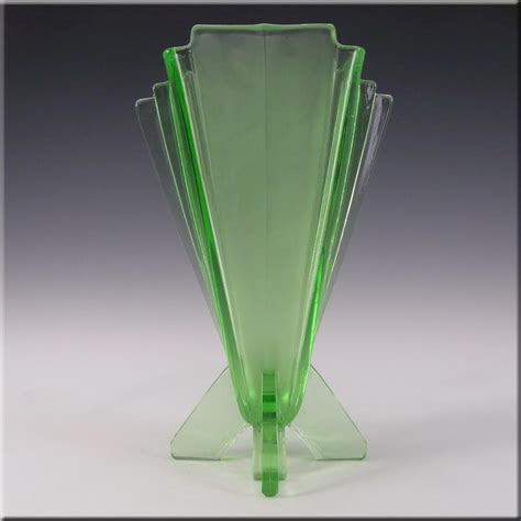 Stolzle Vintage Czech Art Deco Uranium Green Glass Vase 19249 Glass Jug Red Glass Amber Glass