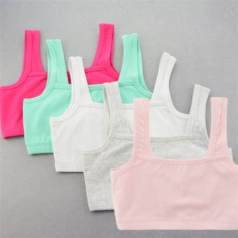 Girls Development Underwear Small Vest 9 12 Years Old Summer Thin