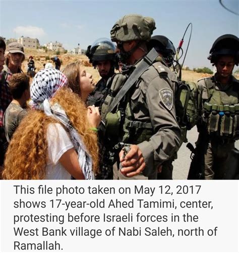 israel arrests palestinian girl ahed tamimi over viral video of soldier slapping tammy i