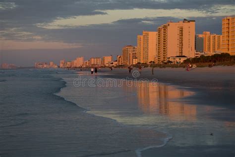 Sunrise At Myrtle Beach Editorial Image Image Of Beach 99180255