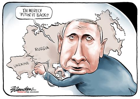 Cartoon Putin’ Ukraine Back