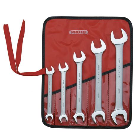 Proto Open End Wrench Set Alloy Steel Satin Number Of Tools 5 Range