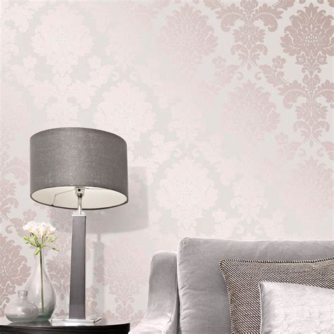Fine Decor Quartz Damask Wallpaper Luxury Textured Vinyl Glitter 3