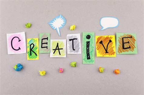 Creative Business Word For Creativity Imagination Inspiration And New