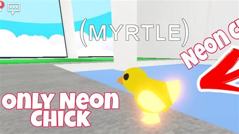 Only Neon Chick In Adopt Me Roblox Youtube
