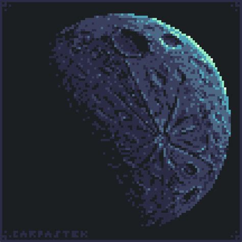 The Moon Pixelart