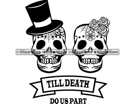 Skeleton Couple Day Of The Dead Svg Design Logo Skull Soulmate Etsy