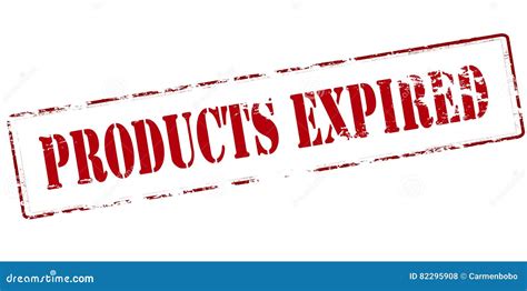 Products Expired Stock Vector Illustration Of Products 82295908