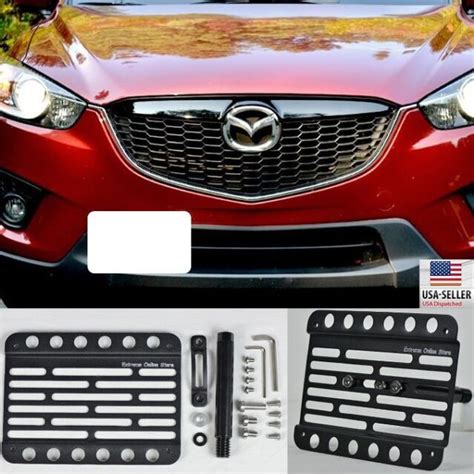 For 13 14 Mazda Cx 5 Front Tow Hook Mount License Plate Bracket