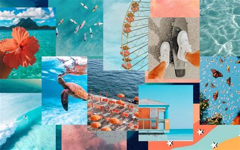 beach vibe collage | Ocean aesthetic, Beach wall collage, Ocean