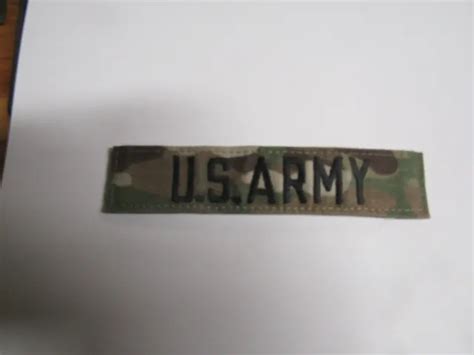 Military Patch Us Army Name Tape Tag Ocp Multicam Hook And Loop With Us