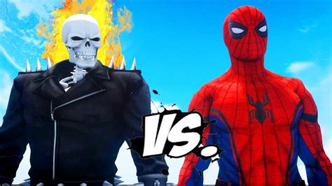 Spiderman Vs Ghost Rider Epic Superheroes Battle Youtube