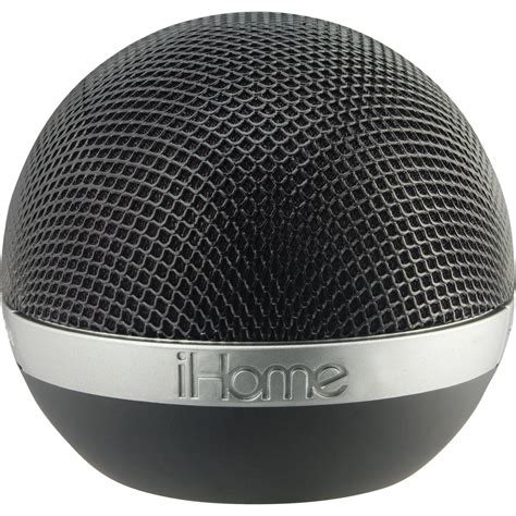 Ihome Rechargeable Portable Bluetooth Speaker Black Idm8byc