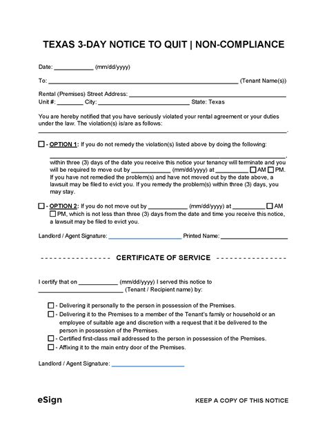 Free Texas Eviction Notice Forms Process Laws Word Pdf Eforms Free Eviction Notice Template