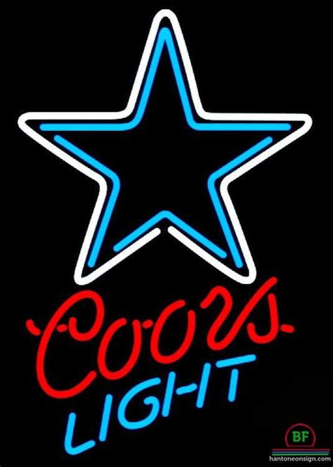 Coors Light Dallas Cowboys Neon Sign Nfl Teams Neon Light Neon Signs