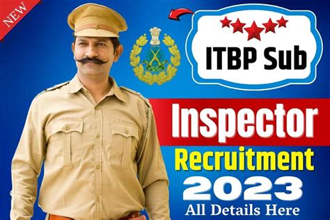 Itbp Sub Inspector Recruitment Notification Out For Vacancies